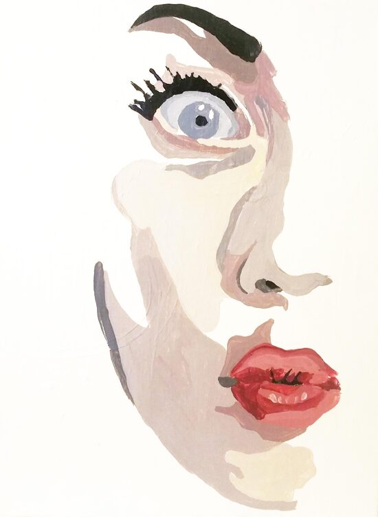 Tapybos darbas ,,Veidai''